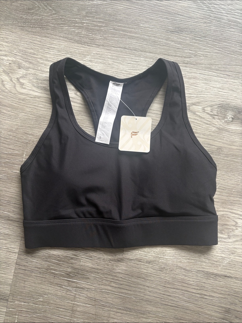 Fabletics Black Racerback Sports Bra
